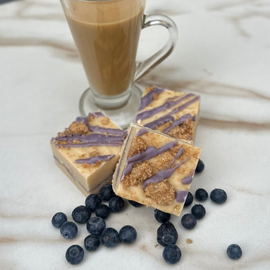 Blueberry Coffee Cake Fudge