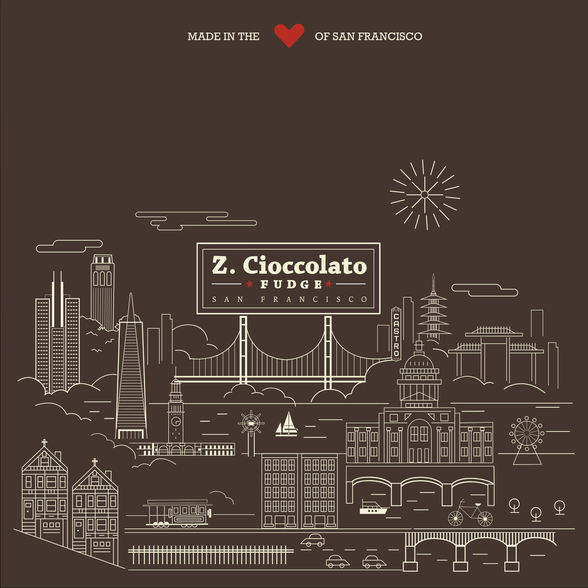 I Fudging Love San Francisco Box