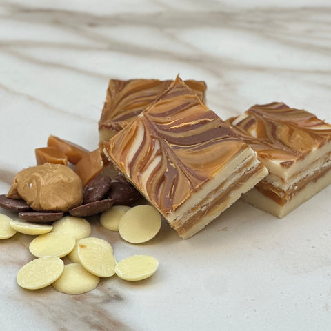 White Tiger:  Vanilla • Caramel • Peanut Butter • Sea Salt • Milk Chocolate