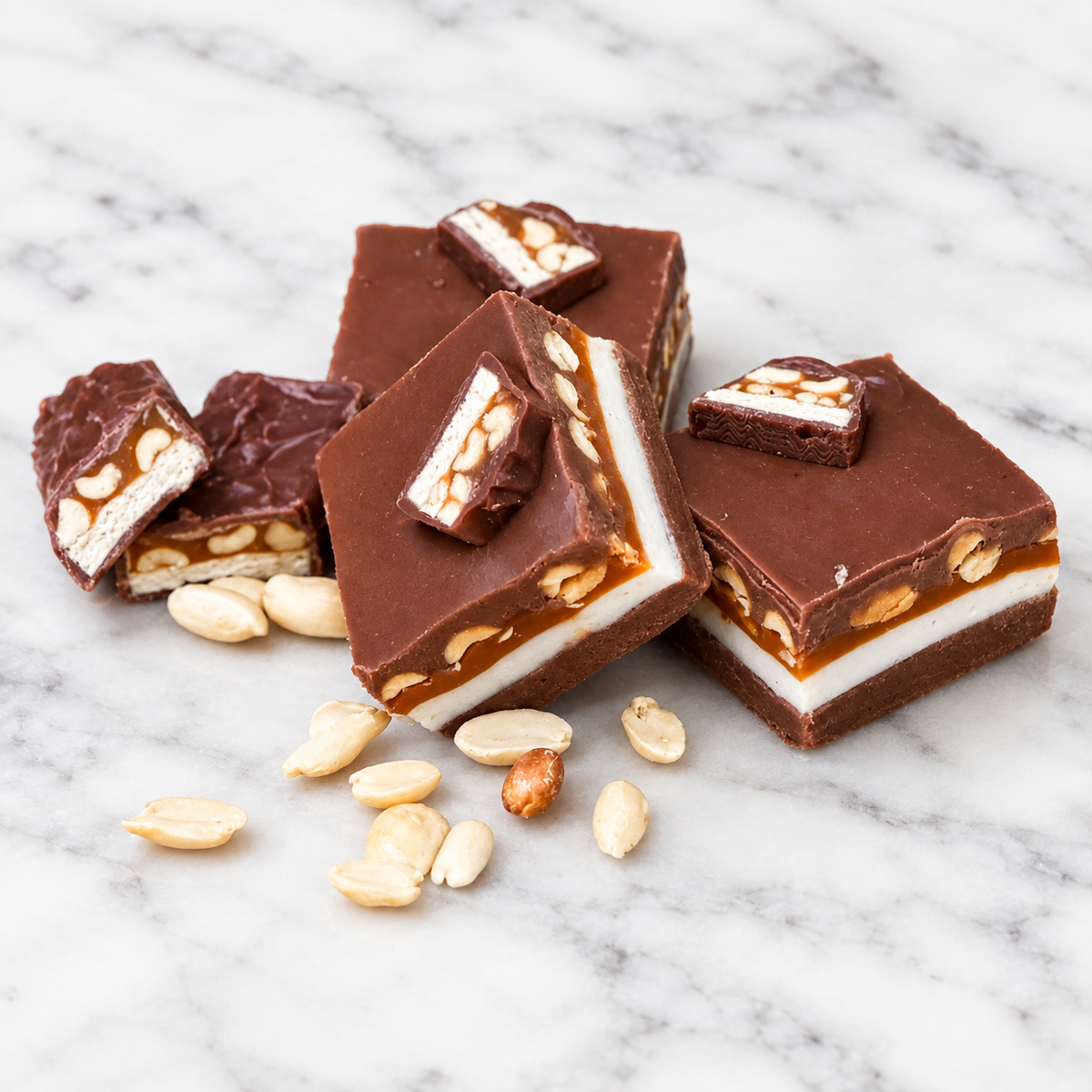 Chocolate Nougat Bar: Thicker than a Snicker