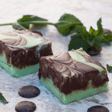 Mint Chocolate Swirl Fudge